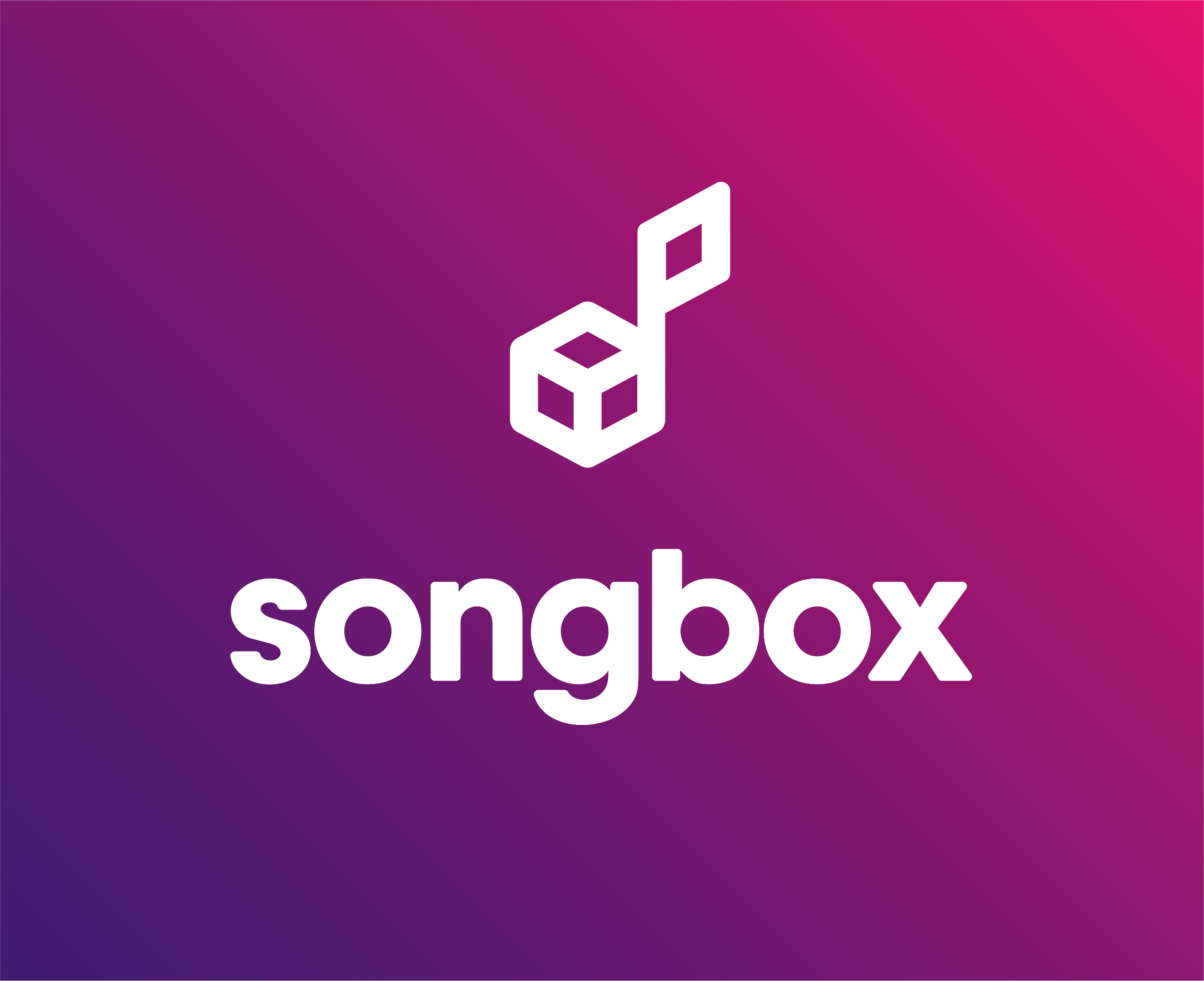 Stacked SongBox logo color background