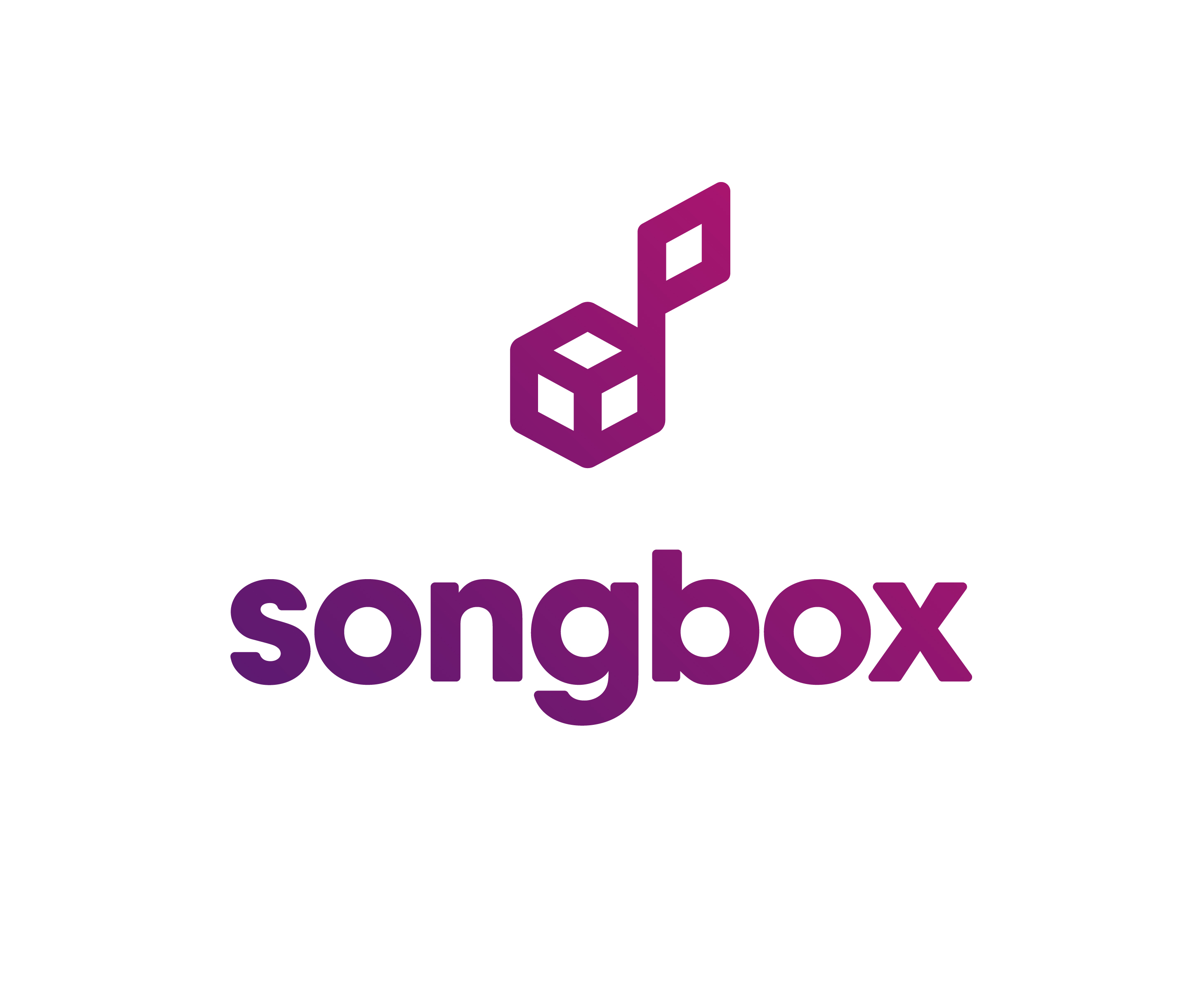 Stacked SongBox logo white background